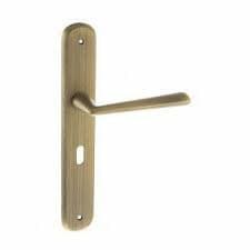 Atlantic Handles Yester Bronze Forme Brigette Solid Brass Key Lever on Backplate