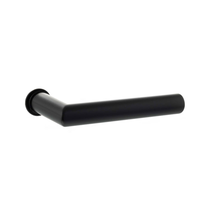 Atlantic Handles Matt Black Forme Elle Lever Door Handle on Concealed Round Rose – Available in 5 finishes