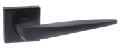 Atlantic Handles Matt Black Forme Foglia Designer Lever on Minimal Square Rose