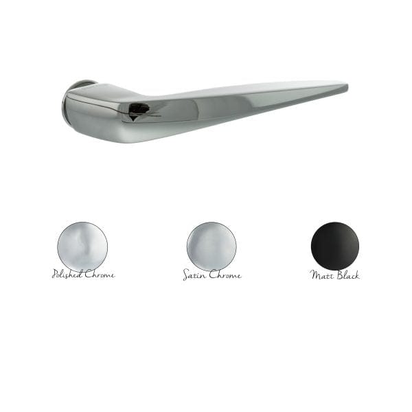 Atlantic Handles Forme Foglia Lever Door Handle on Concealed Round Rose – Available in 3 finishes