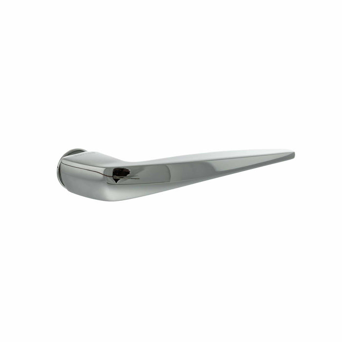 Atlantic Handles Polished Chrome Forme Foglia Lever Door Handle on Concealed Round Rose – Available in 3 finishes