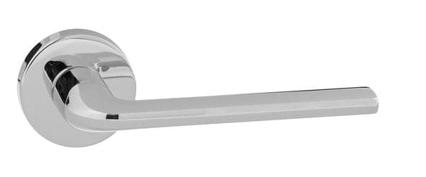 Atlantic Handles Polished Chrome Forme Milly Designer Lever on Minimal Round Rose