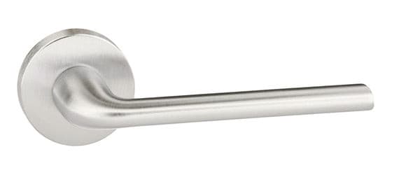 Atlantic Handles Satin Chrome Forme Milly Designer Lever on Minimal Round Rose