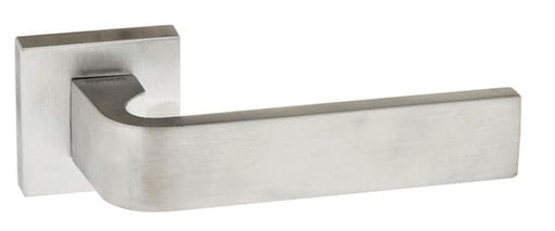 Atlantic Handles Satin Chrome Forme Monza Designer Lever on Minimal Square Rose