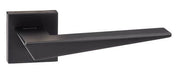 Atlantic Handles Matt Black Forme Naxos Designer Lever on Minimal Square Rose