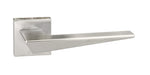 Atlantic Handles Satin Chrome Forme Naxos Designer Lever on Minimal Square Rose