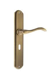 Atlantic Handles Yester Bronze Forme Valence Solid Brass Key Lever on Backplate