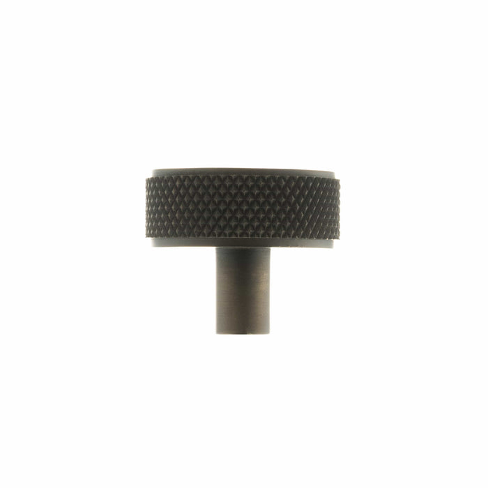 Atlantic Cupboard Knob Urban Dark Bronze Hargreaves Disc Knurled Cabinet Knob