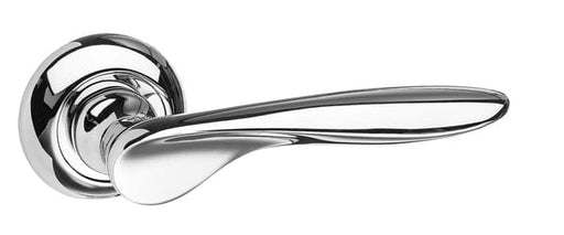 Atlantic Handles Polished Chrome Mediterranean Malta Lever on Round "C" Rose