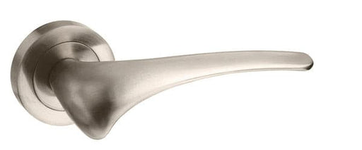 Atlantic Handles Satin Nickel Mediterranean Marseille Lever on Round Rose