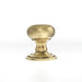 Atlantic Cupboard Knob Antique Brass Old English Harrogate Solid Brass Mushroom Mortice Knob on Concealed Fix Rose