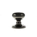 Atlantic Cupboard Knob Black Nickel Old English Harrogate Solid Brass Mushroom Mortice Knob on Concealed Fix Rose