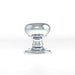 Atlantic Cupboard Knob Polished Chrome Old English Harrogate Solid Brass Mushroom Mortice Knob on Concealed Fix Rose