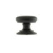 Atlantic Cupboard Knob Matt Black Old English Lincoln Solid Brass Victorian Cabinet Knob 38mm on Concealed Fix