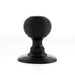 Atlantic Knobs Matt Black Old English Ripon Solid Brass Reeded Mortice Knob on Concealed Fix Rose