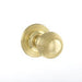 Atlantic Knobs Polished Brass Old English Ripon Solid Brass Reeded Mortice Knob on Concealed Fix Rose