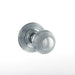 Atlantic Knobs Polished Chrome Old English Ripon Solid Brass Reeded Mortice Knob on Concealed Fix Rose