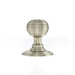 Atlantic Knobs Satin Nickel Old English Ripon Solid Brass Reeded Mortice Knob on Concealed Fix Rose