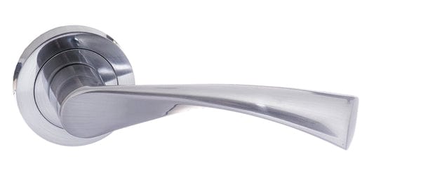 Atlantic Handles Satin Chrome STATUS Colorado Lever on Round Rose