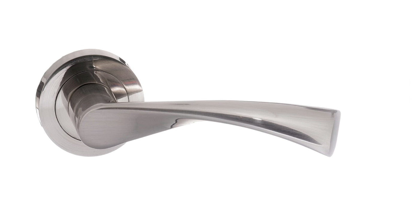 Atlantic Handles Satin Nickel STATUS Colorado Lever on Round Rose