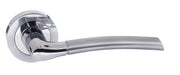 Atlantic Handles Satin Chrome/Polished Chrome STATUS Indiana Lever on Round Rose