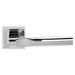 Atlantic Handles Polished Chrome STATUS Kansas Lever on Square Rose