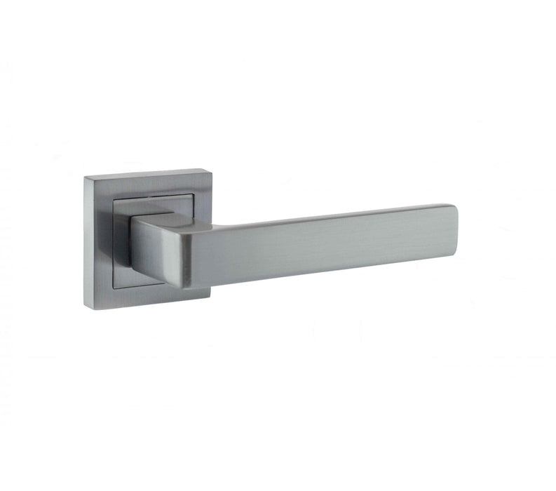 Atlantic Handles Satin Chrome STATUS Montana Designer Lever on S4 Square Rose