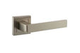 Atlantic Handles Satin Nickel STATUS Montana Designer Lever on S4 Square Rose