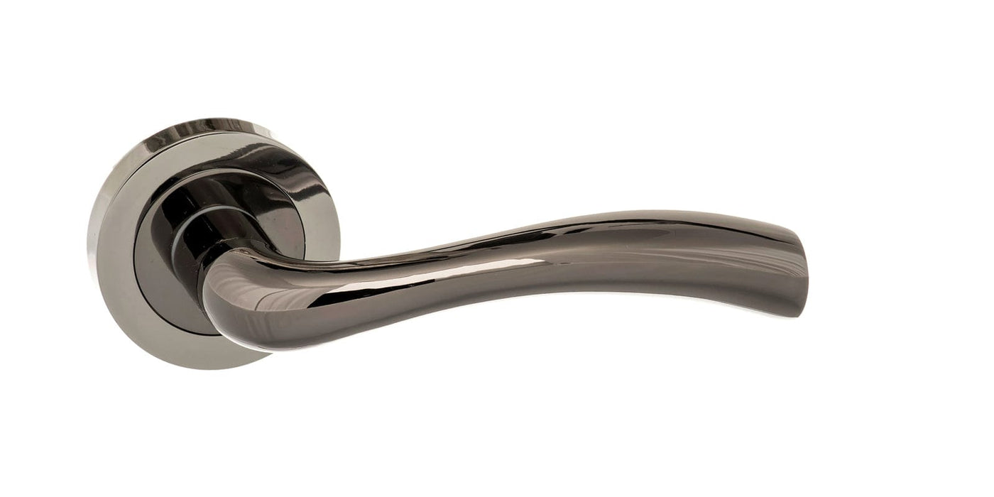 Atlantic Handles Black Nickel STATUS Texas Lever on Round Rose