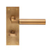 Carlisle Brass Handles ANTIQUE BRASS AMIATA LEVER ON BACKPLATE  - BATHROOM 57MM