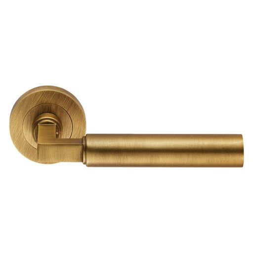 Carlisle Brass Handles ANTIQUE BRASS AMIATA LEVER ON CONCEALED FIX ROUND ROSE