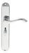 Carlisle Brass Handles POLISHED CHROME ANDROS LEVER ON BACKPLATE - BATHROOM 57MM C/C 242MM X 40MM