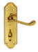 Carlisle Brass Handles Polished Brass Ashtead Lever On Backplate - Bathroom 57Mm C/C 168Mm X 48Mm