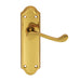 Carlisle Brass Handles Polished Brass Ashtead Lever On Backplate - Latch 168Mm X 48Mm