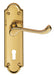 Carlisle Brass Handles Polished Brass Ashtead Lever On Backplate - Lock 57Mm C/C 168Mm X 48Mm