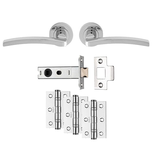 Carlisle Brass Ultimate Door Pack Carlisle Brass Tavira Latch Pack - Ultimate Door Pack - Polished Chrome