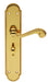 Carlisle Brass Handles Polished Brass Chesham Lever On Backplate - Bathroom 57Mm C/C 248Mm X 50Mm