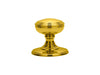 Carlisle Brass Knobs Polished Brass Delamain Plain Knob