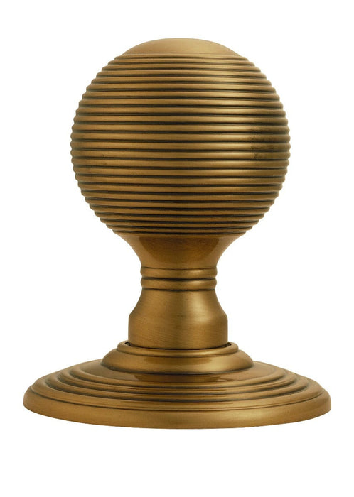 Carlisle Brass Knobs Florentine Bronze Delamain Reeded Knob