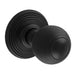 Carlisle Brass Knobs Matt Black Delamain Reeded Knob