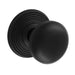 Carlisle Brass Knobs Matt Black Delamain Ringed Knob