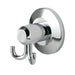 Carlisle Brass Robe Hooks POLISHED CHROME DELEAU TEMPO DOUBLE ROBE HOOK 52x55x39mm