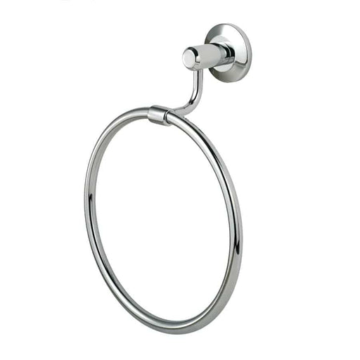 Carlisle Brass Towel Rails & Rings POLISHED CHROME DELEAU TEMPO TOWEL RING 170x225x85mm