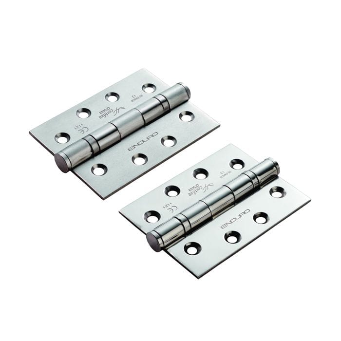 Carlisle Brass Bright Stainless Steel ENDURO GRADE 13 BALL BEARING P HINGE (PACK OF 3)