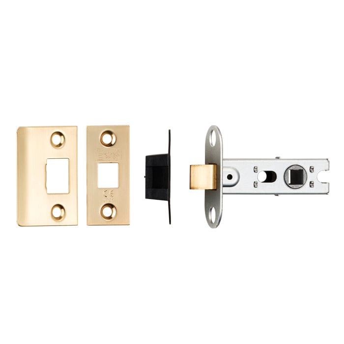 Carlisle Brass Latches Satin Brass Eurospec 64Mm Ce B/T Tubular Mortice Latch squar