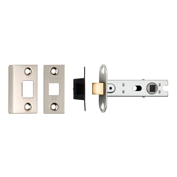 Carlisle Brass Latches Satin Nickel Eurospec 76Mm Ce B/T Tubular Mortice Latch square