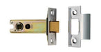 Carlisle Brass Latches Eurospec Heavy Sprung Tubular Latch 76mm - Electro Brassed/Satin Stainless Steel