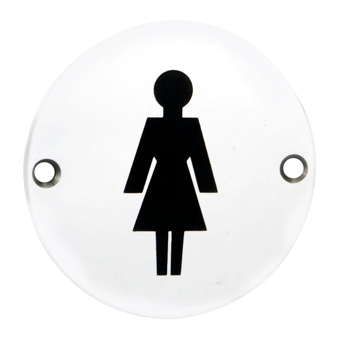 Carlisle Brass Signs Satin Anodised Aluminium Female Symbol