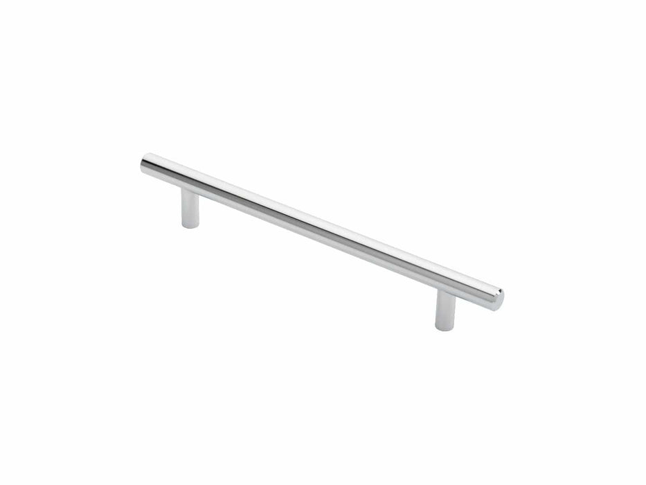 Carlisle Brass Cupboard Handles Polished Chrome FTD 12mm STEEL T- BAR HANDLE 160mm c/c