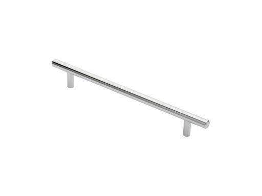 Carlisle Brass Cupboard Handles Polished Chrome FTD 12mm STEEL T- BAR HANDLE 192mm c/c